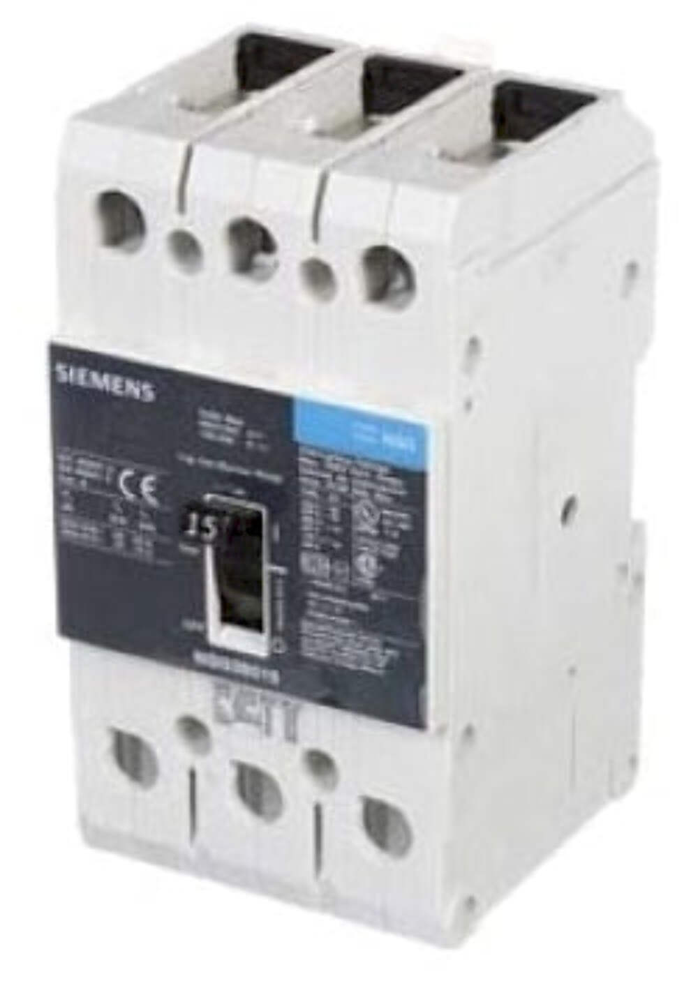 NGG3B015L - Siemens Feed-Thru 600V 15A 3 pole circuit breaker 25kA@480V