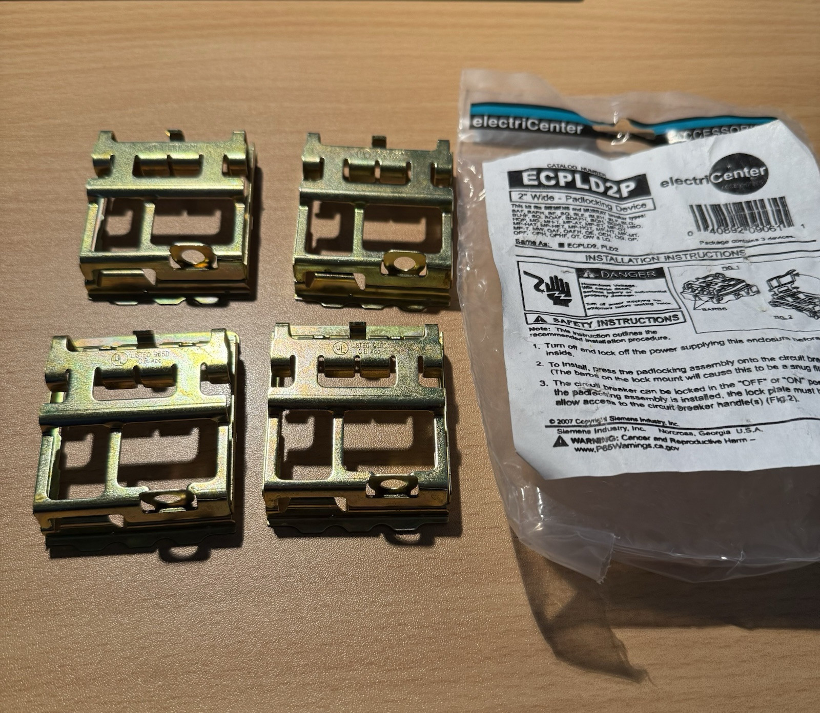  4-Siemens / Murray 2”  Wide Padlocking Device ECPLD2P