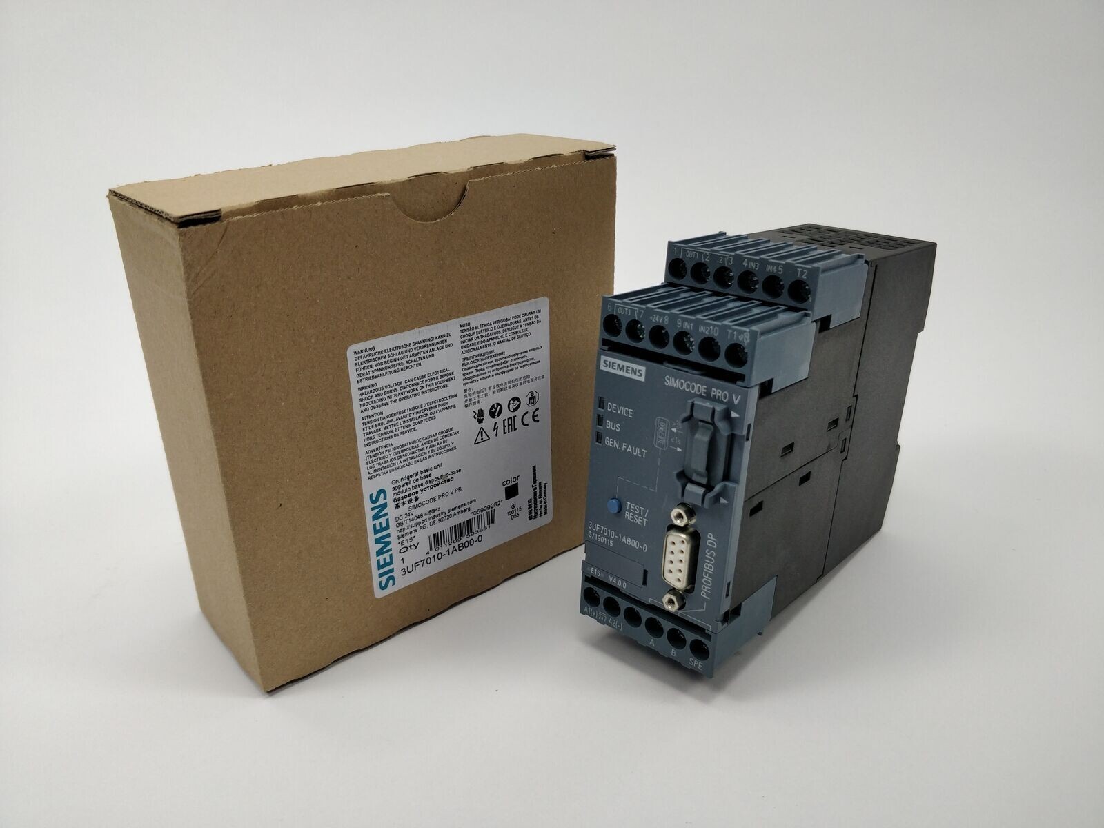 1PC New Sealed SIEMENS 3UF7010-1AB00-0 Basic Unit SIMOCODE w/ 1 YEAR WARRANTY