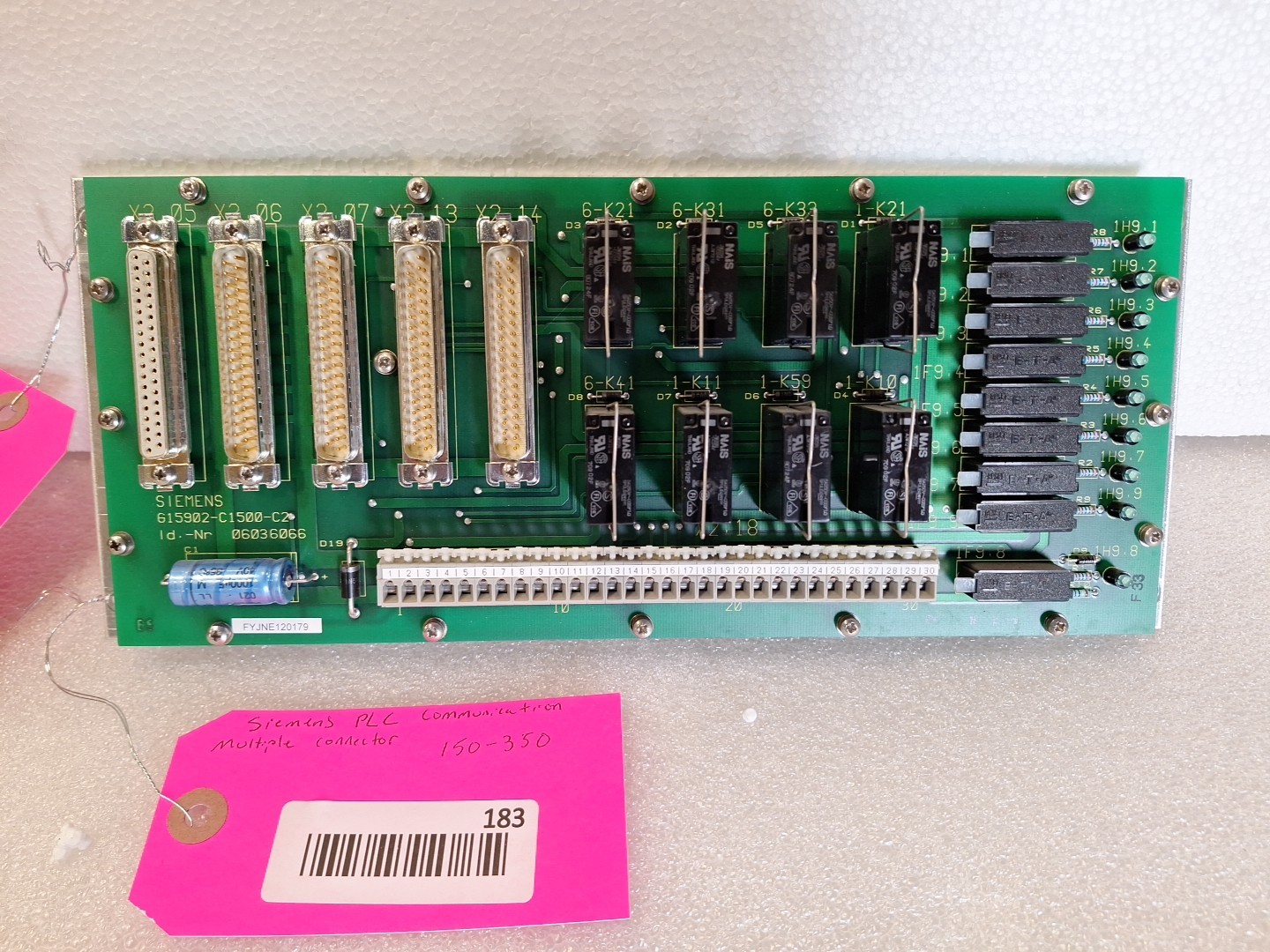 Siemens 615902-C1500-C2 Plc Communication Multiple Connector.  #183