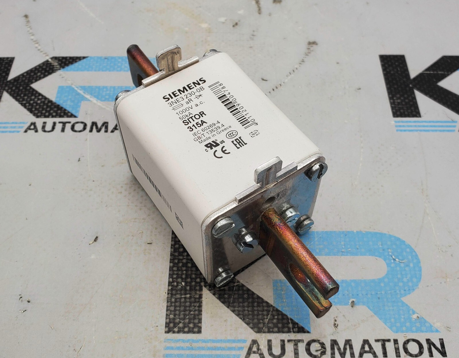 **LOT OF 3** Siemens 3NE3 230-0B SITOR Blade End Fuse 315A 1000VAC 100kA
