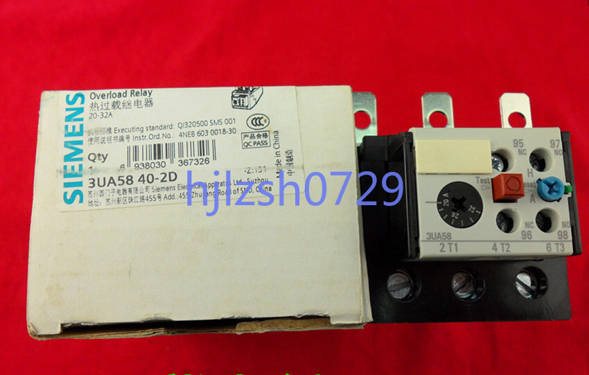 1PC New Siemens Thermal Overload Relay 3UA5840-2D 20-32A