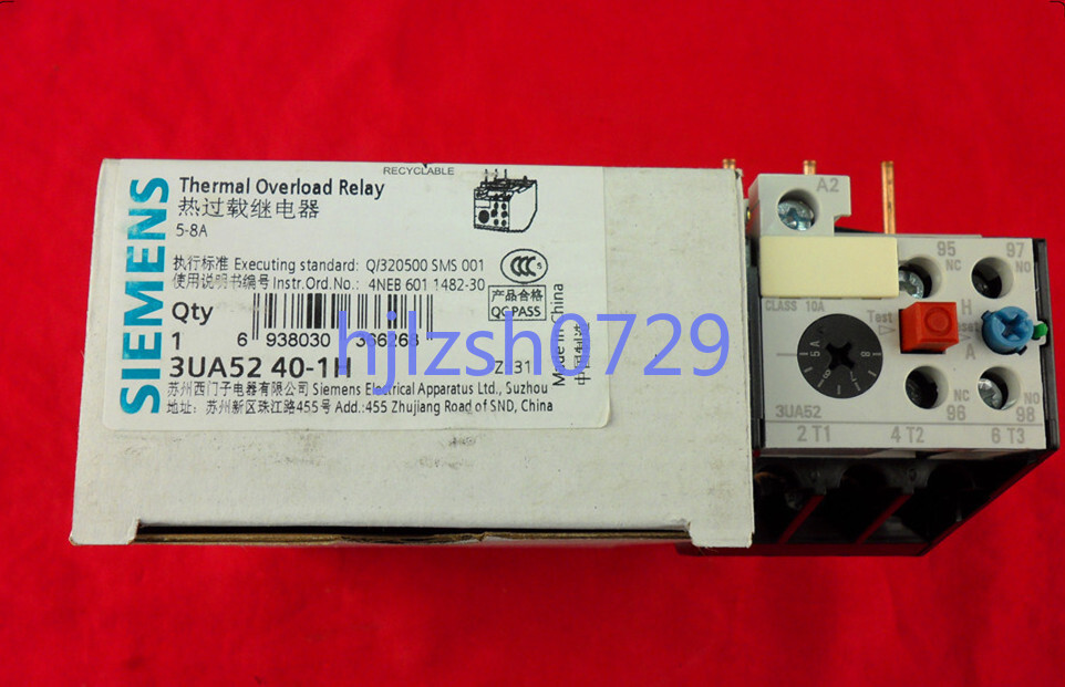 1PC New Siemens Thermal Overload Relay 3UA5240-1H 5-8A