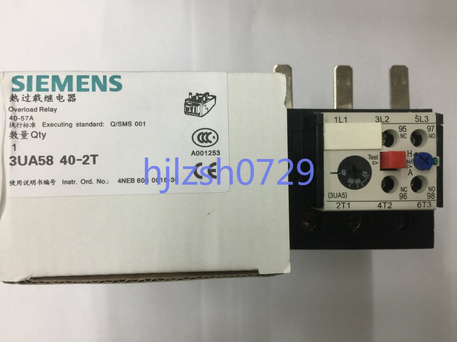  1PC New Siemens Thermal Overload Relay 3UA5840-2T 40-57A