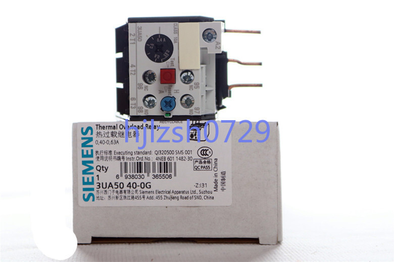 1PCS New Siemens Thermal Overload Relay 3UA5040-0G 0.4-0.63A