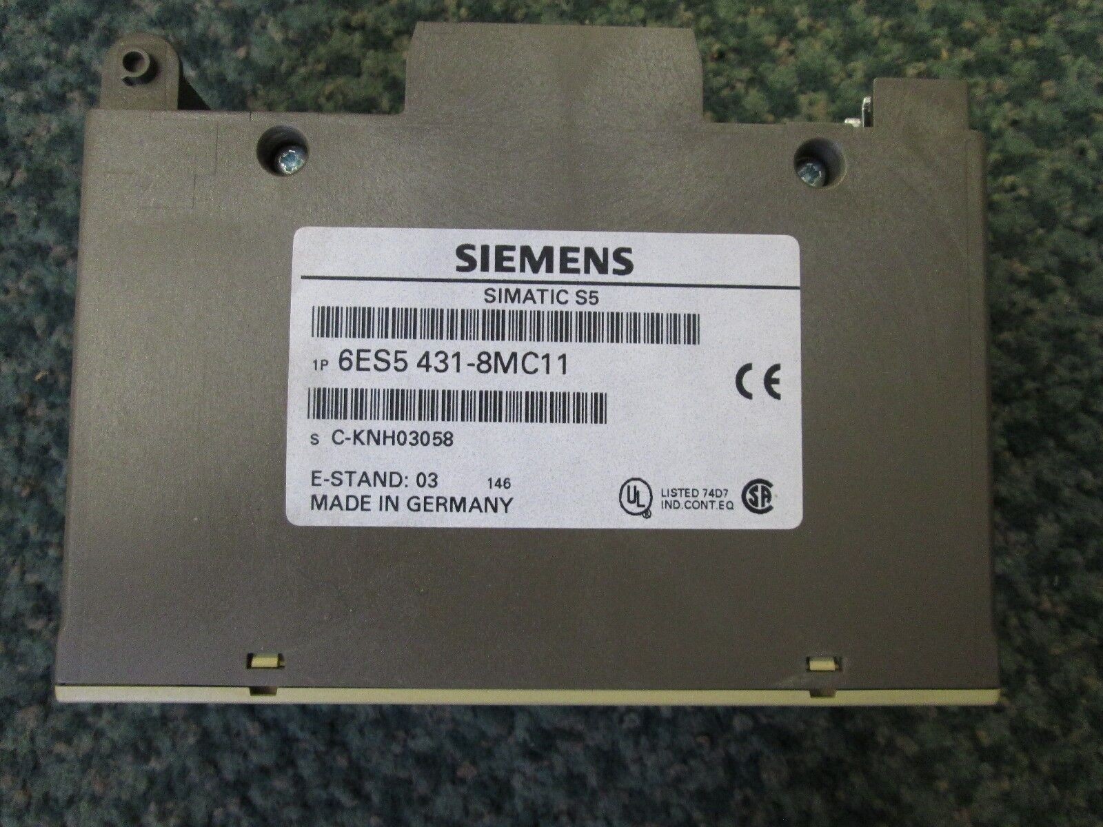 Siemens Simatic S5 Digital Input 6ES5 431-8MC11 8X115VAC Used