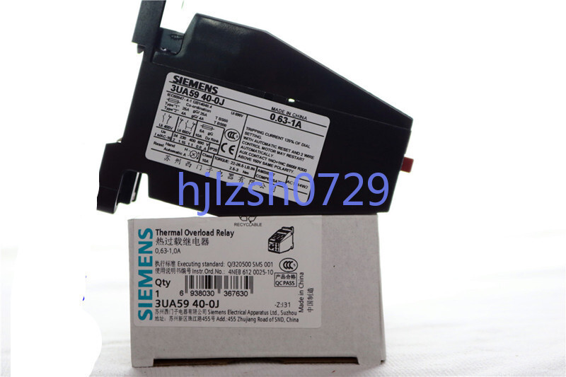 1PCS New Siemens Thermal Overload Relay 3UA5940-0J 0.63-1A