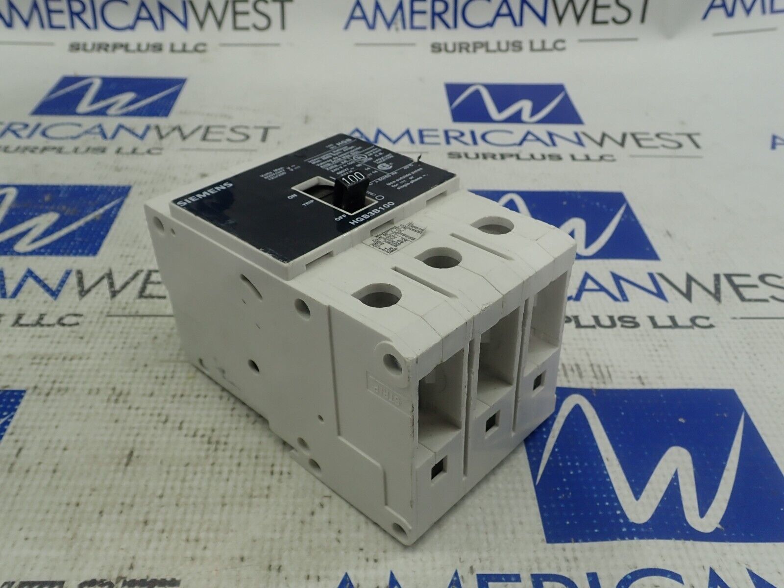 Siemens HGB3B100 100 Amp 3P 600Y/347V HGB Circuit Breaker Tested