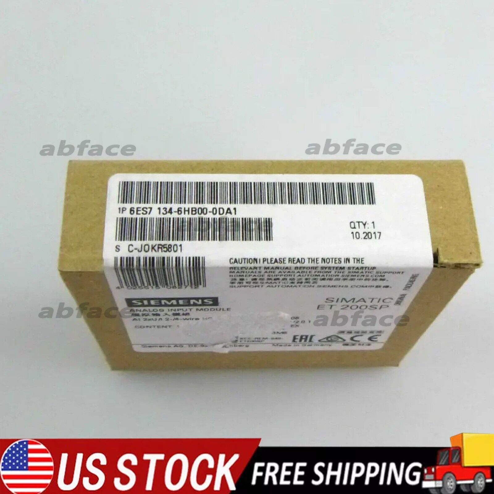 New Siemens 6ES7134-6HB00-0DA1 ET 200SP Analog input module 6ES7 134-6HB00-0DA1