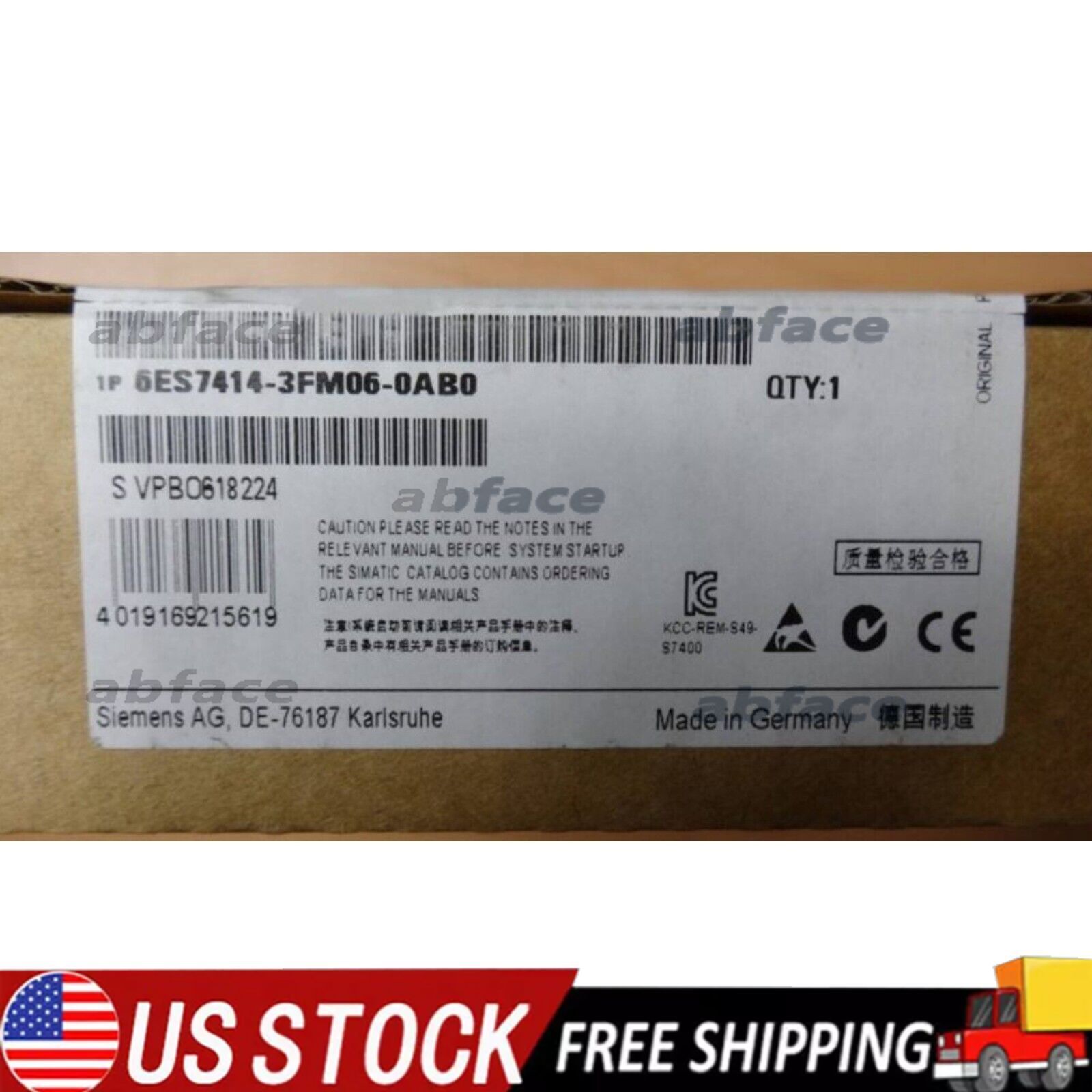 New Siemens 6ES7414-3FM06-0AB0 SIMATIC S7-400 CPU414F-3 6ES7 414-3FM06-0AB0