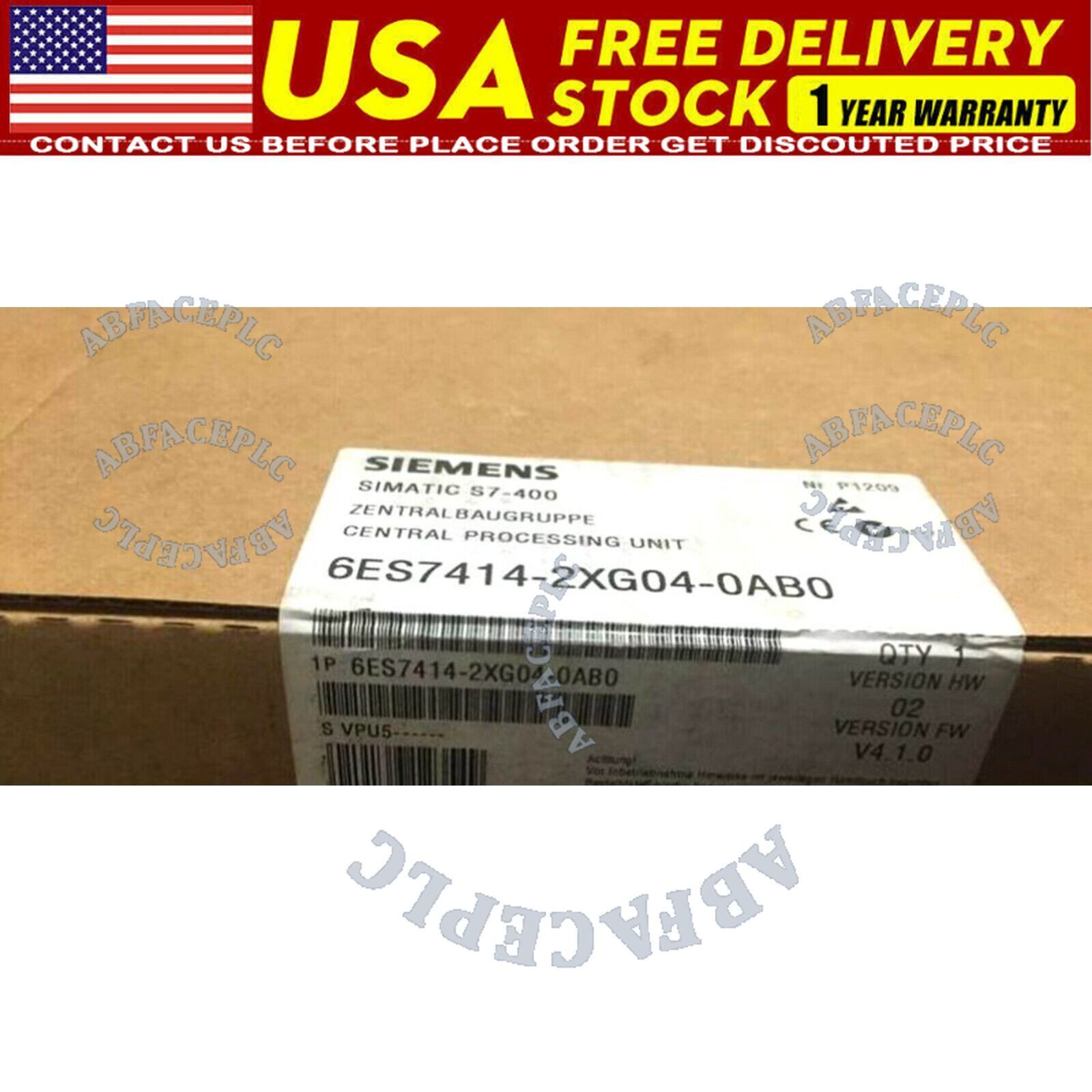 New Siemens 6ES7 414-2XG04-0AB0 6ES7414-2XG04-0AB0 SIMATIC S7-400 CPU 414-2