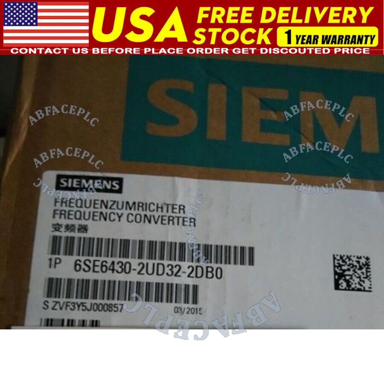 New Siemens 6SE6 430-2UD32-2DB0 6SE6430-2UD32-2DB0 MICROMASTER430 without filter
