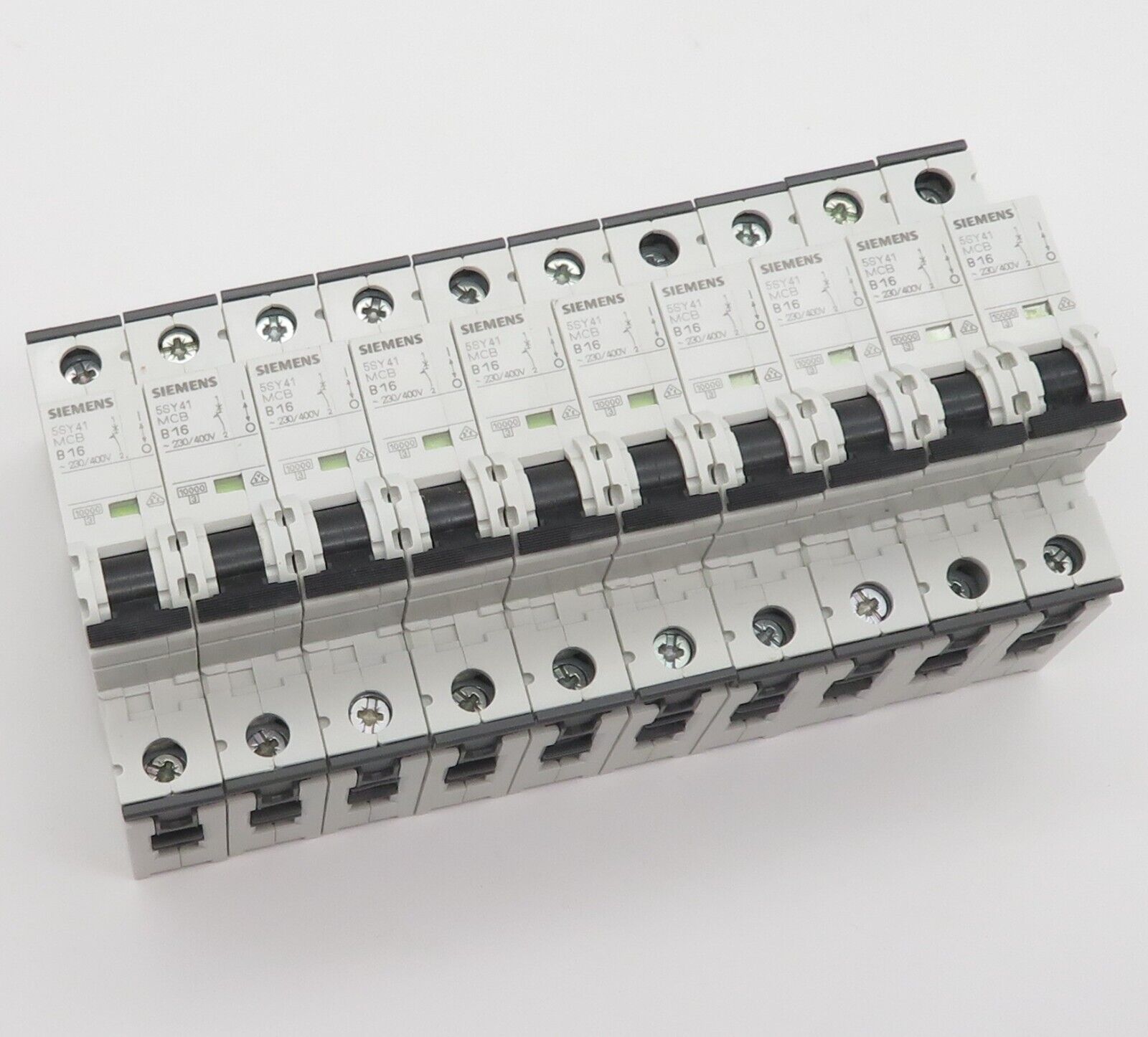 10x Sicherungsautomat SIEMENS 5SY4116-6 Leitungsschutzschalter B16 16A 10kA 1p