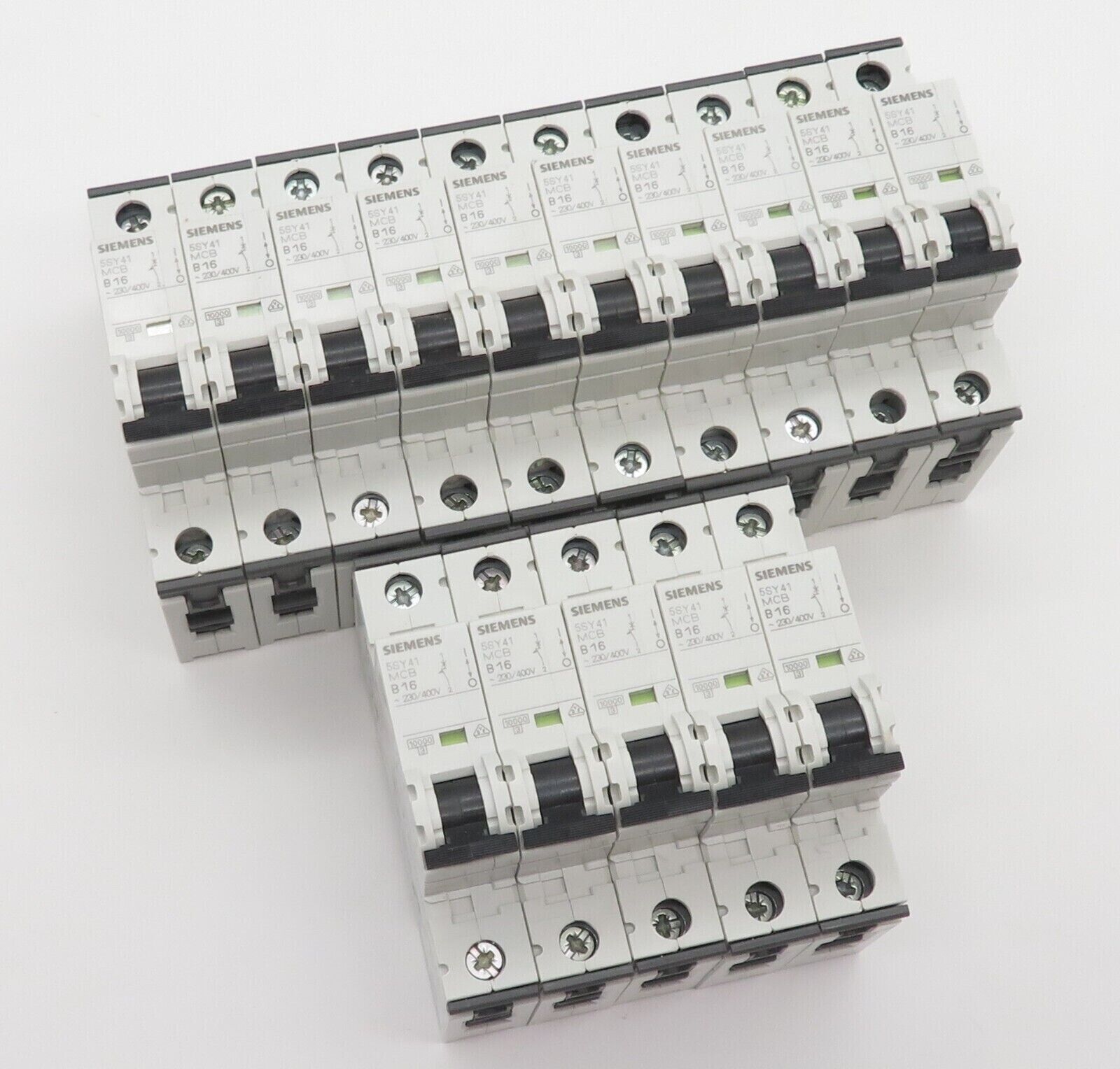 15x Sicherungsautomat SIEMENS 5SY4116-6 Leitungsschutzschalter B16 16A 10kA 1p