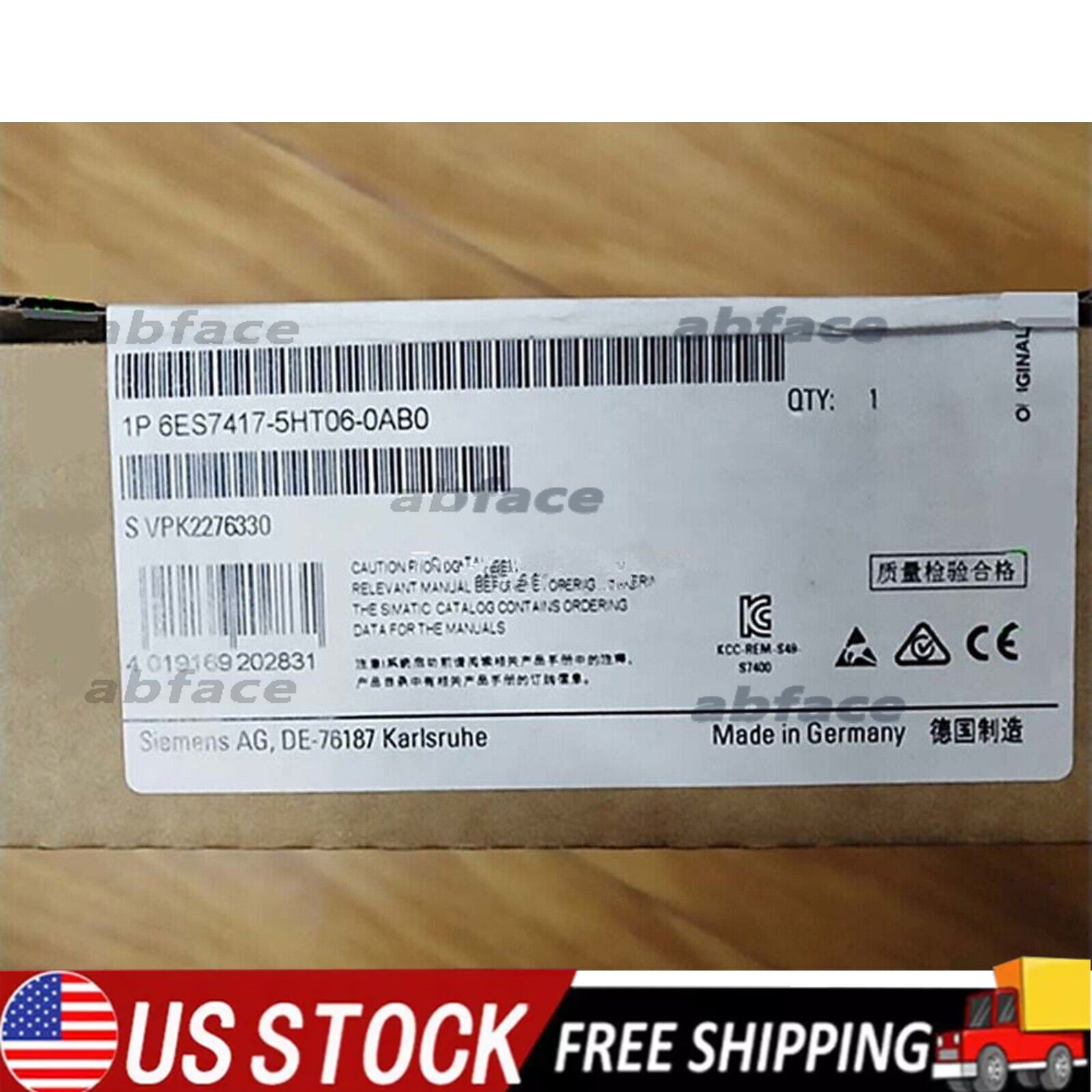 New Siemens 6ES7 417-5HT06-0AB0 6ES7417-5HT06-0AB0 SIMATIC S7-400H CPU 417-5H