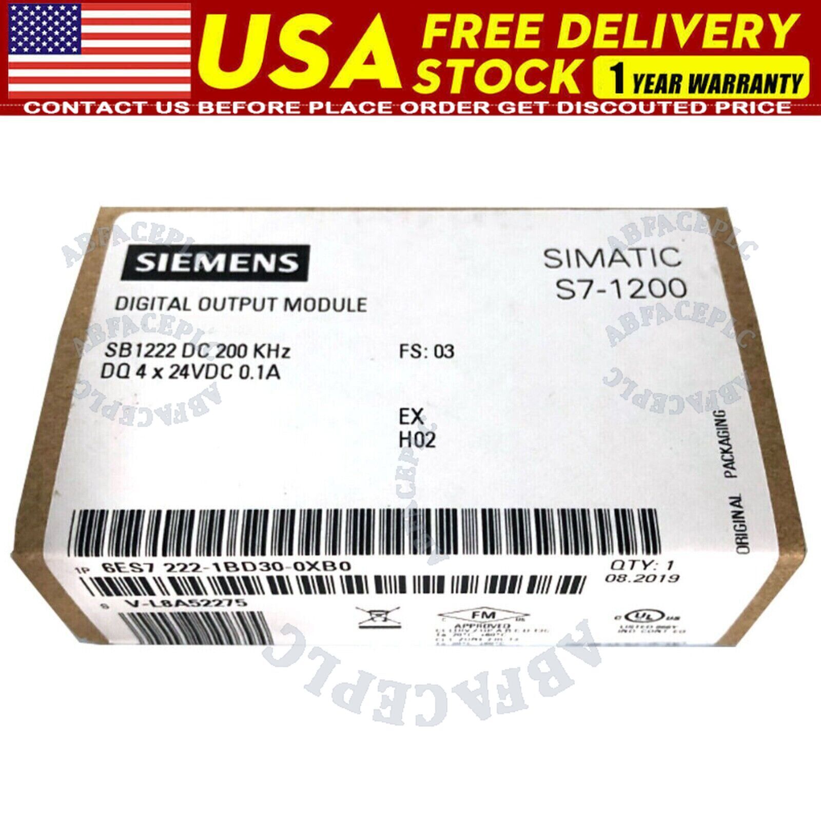 New Siemens 6ES7222-1BD30-0XB0 6ES7 222-1BD30-0XB0 1 Year Warranty Fast Shipping