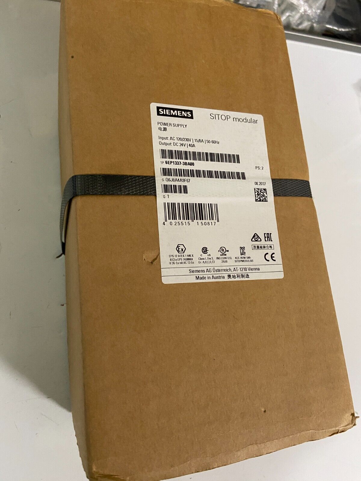 NEW SEALED BOX  SIEMENS 6EP 1337-3BA00 SITOP Power Supply 6EP1337-3BA00