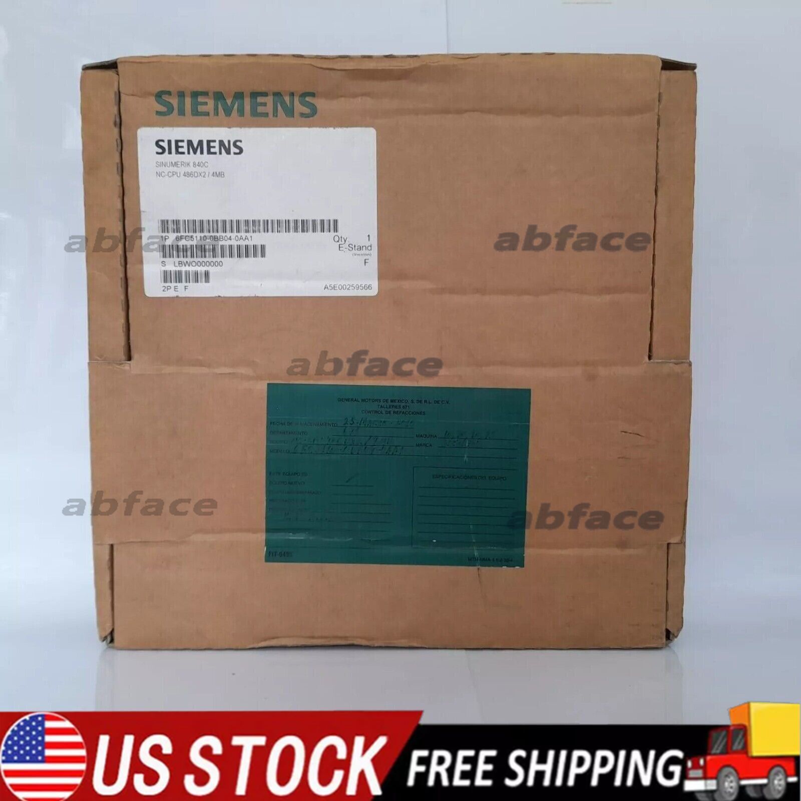New Siemens 6FC5110-0BB04-0AA1 6FC51100BB040AA1 840C/840CE NC-CPU 486DX4