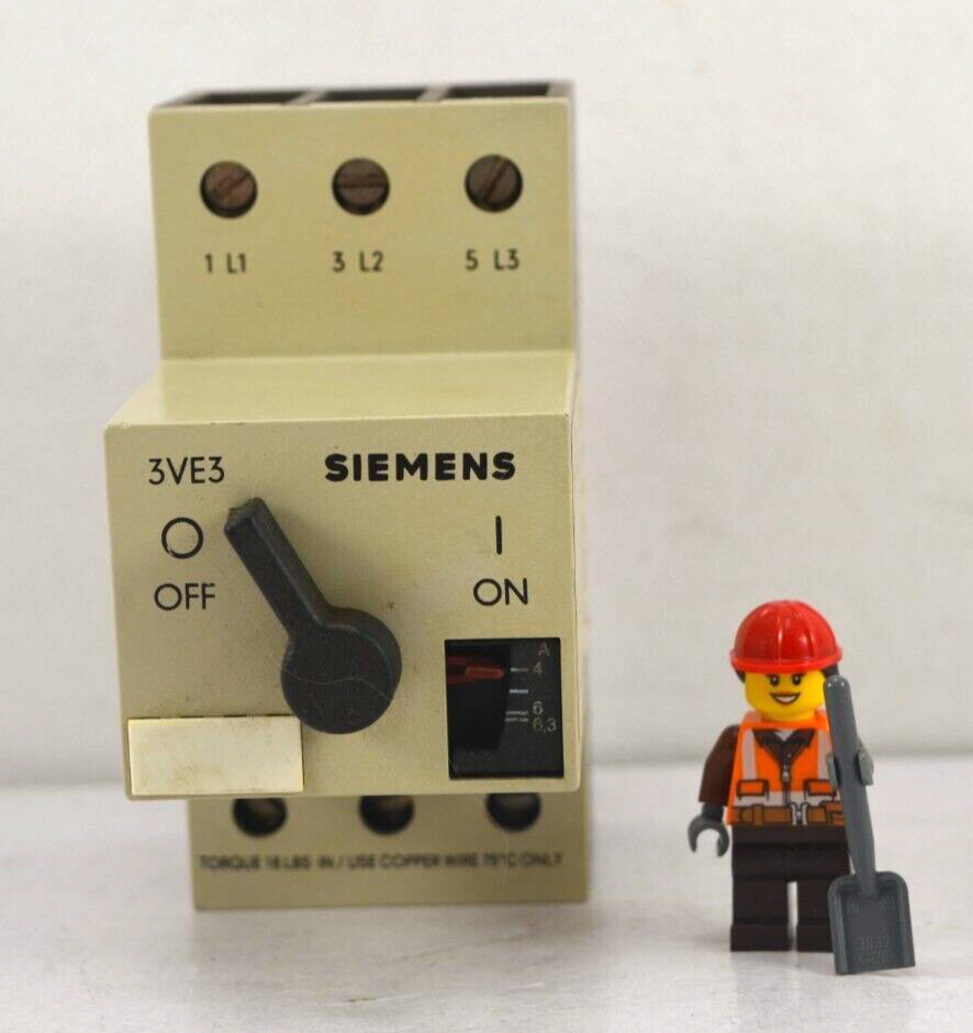 3VE3000-2KA00 SIEMENS  *USED* MOTOR PROTECTOR STARTER 4-6.3A