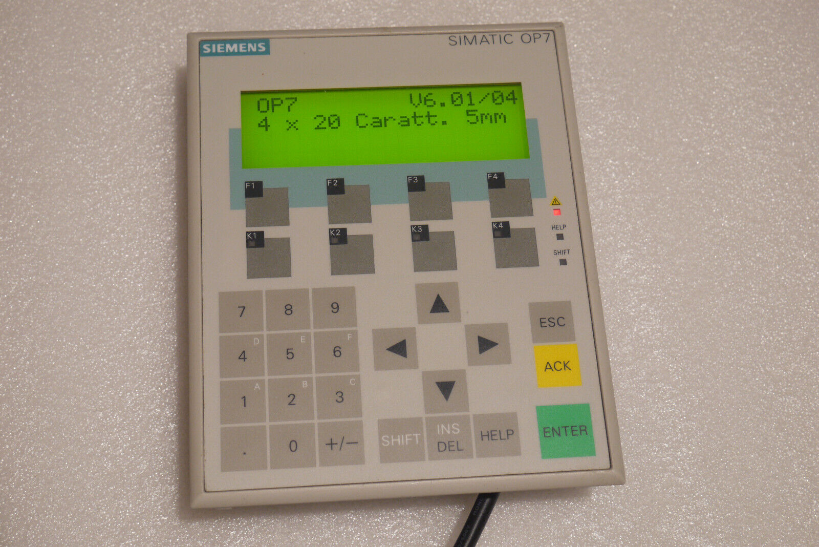 Siemens Simatic HMI Panel OP 7 -DP OP7 6AV3 607-1JC20-0AX1 + Mounts, Mounts
