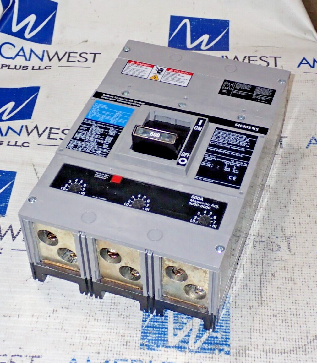 Siemens Sentron LXD63B600 600 Amp 3 Pole 600 Volt 35k Circuit Breaker - Tested