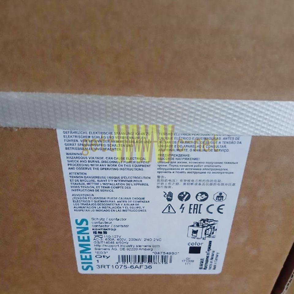 1PCS New SIEMENS Contactor 3RT1075-6AF36 3RT1 075-6AF36 3RT10756AF36