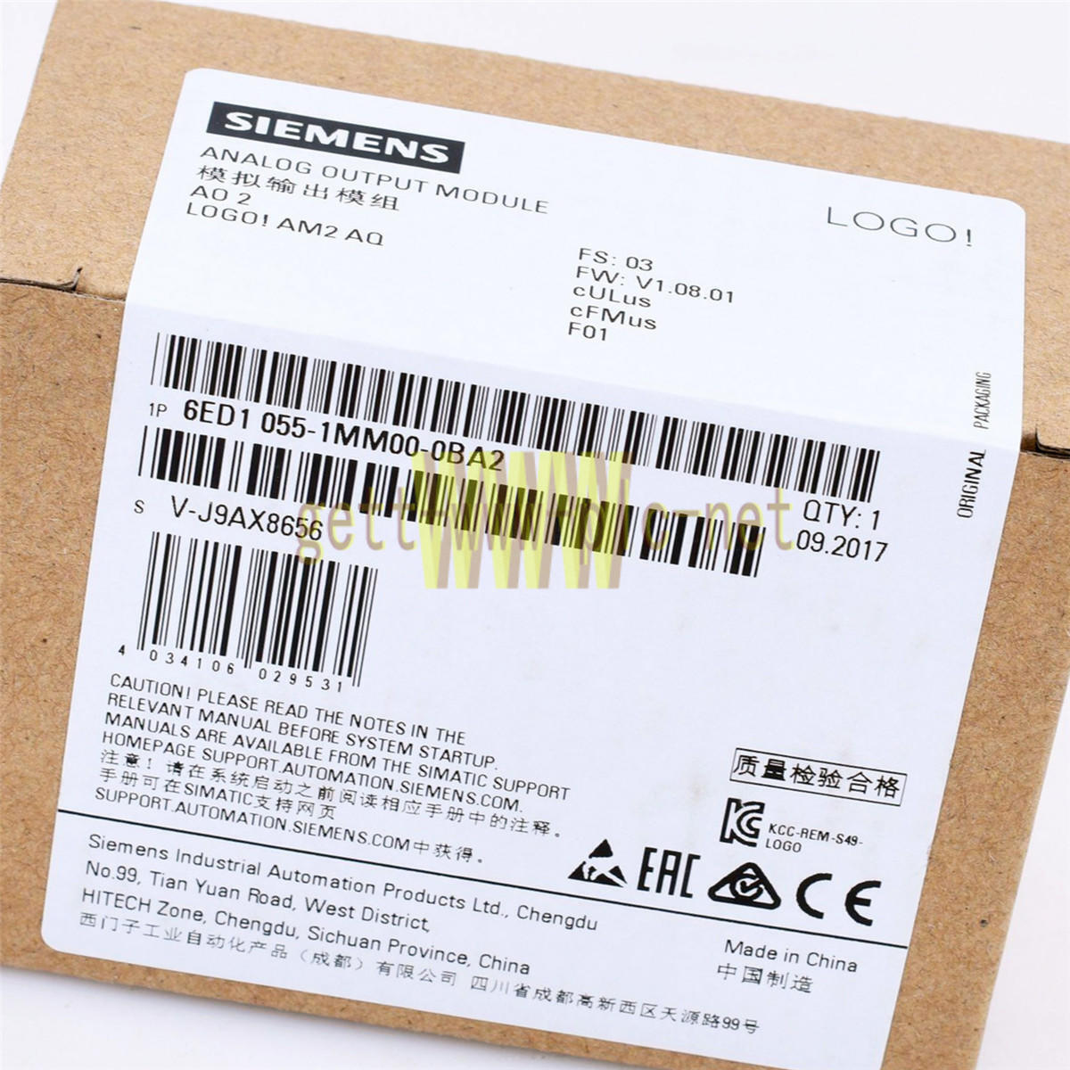 1PC new Siemens 6ED1055-1MM00-0BA2 New 6ED1 055-1MM00-0BA2 Analog Output Module