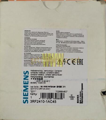 1PCS NEW SIEMENS 3RF2410-1AC45 CONTACTOR