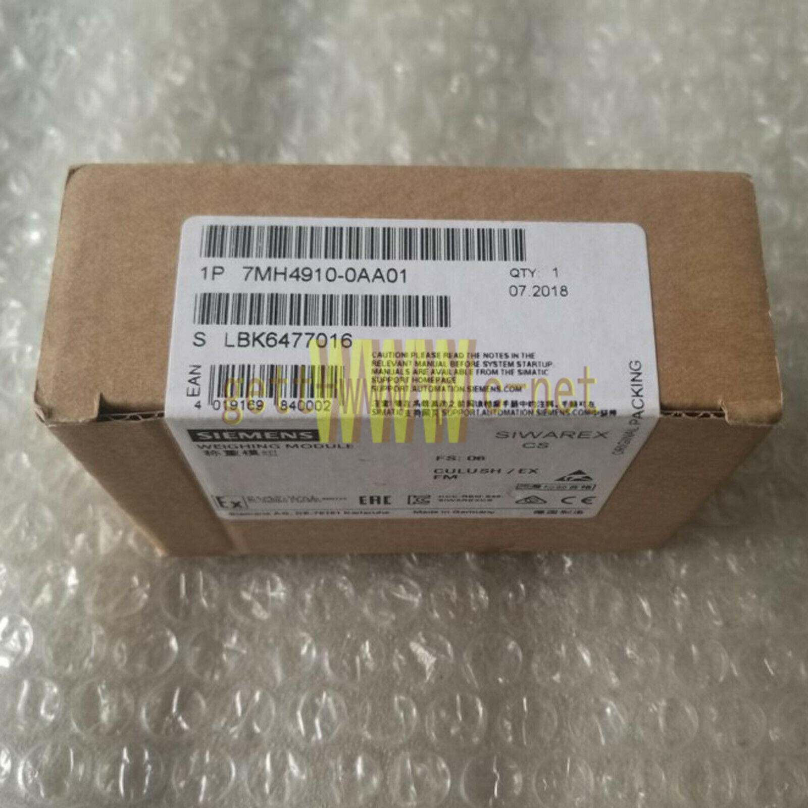 ONE New Siemens 7MH4910-0AA01 7MH49100AA01 CS weighing module