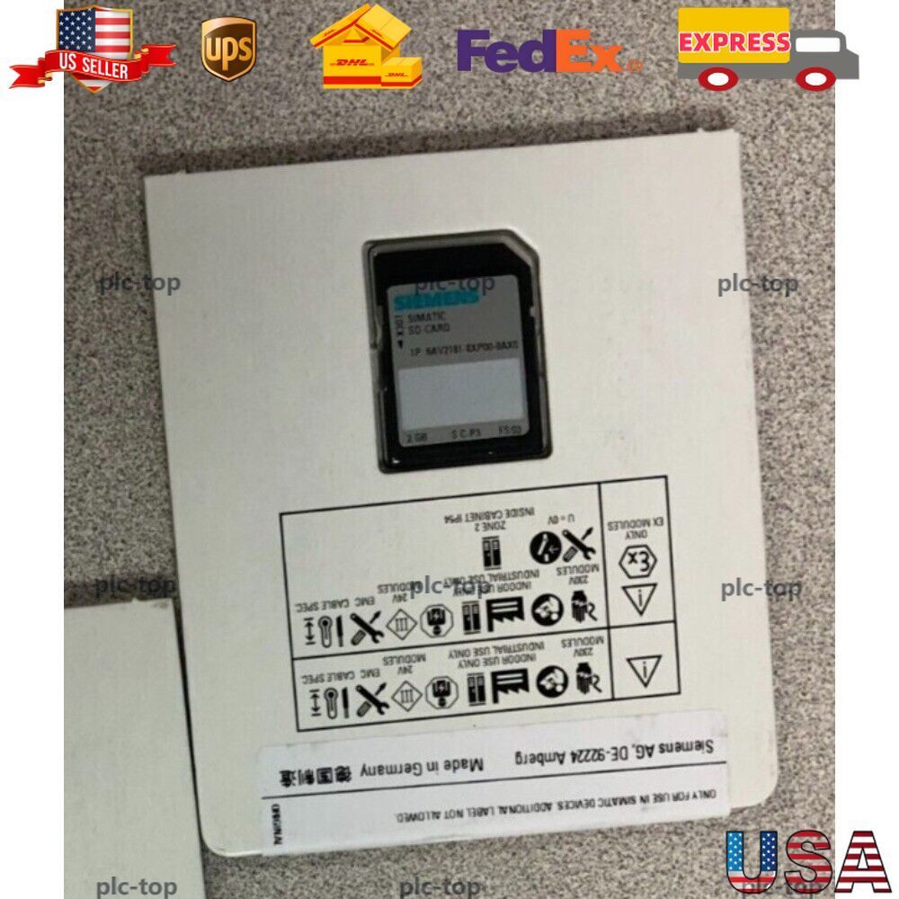 New Siemens 6AV2 181-8XP00-0AX0 6AV2181-8XP00-0AX0 SIMATIC SD memory card 2 GB