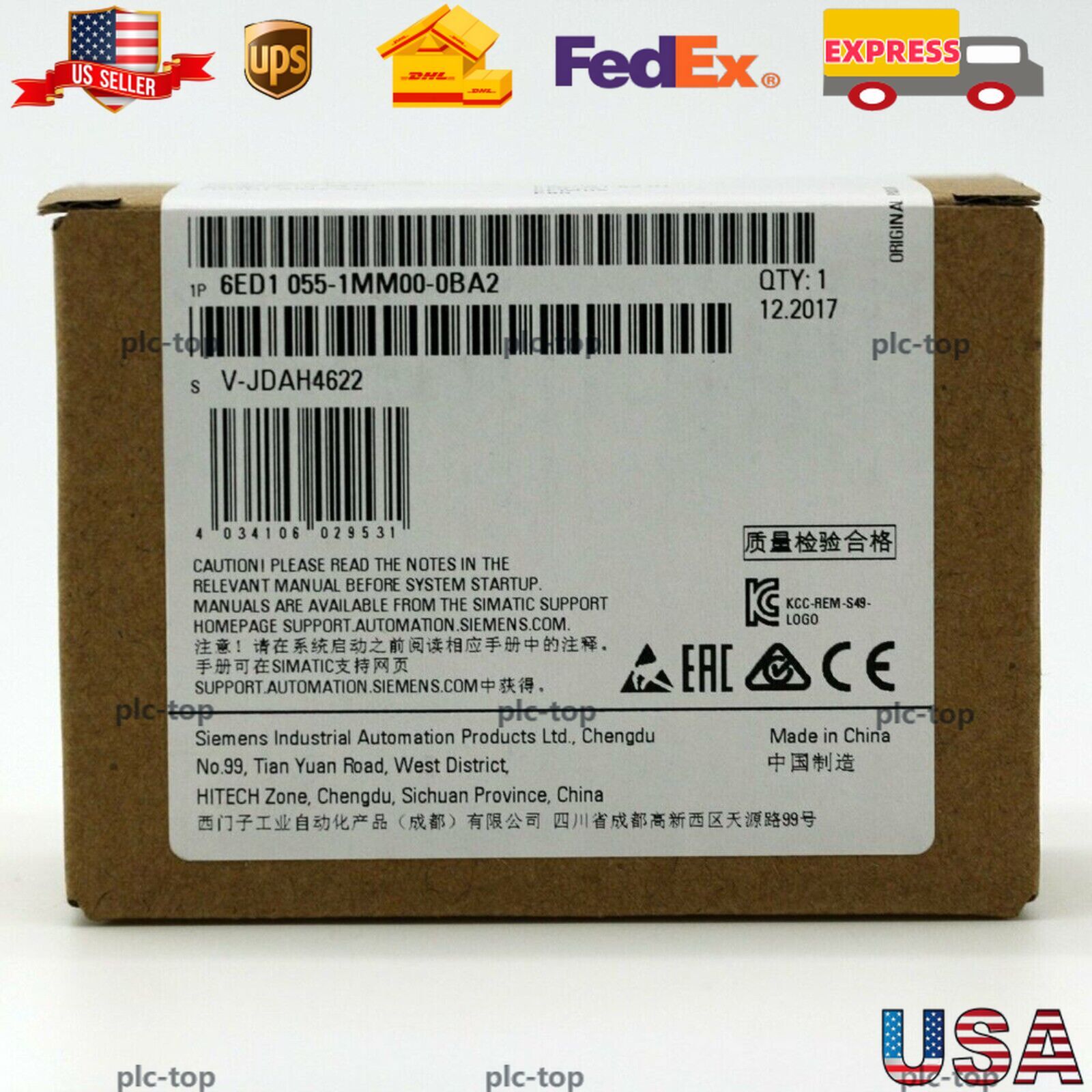 New Siemens 6ED1 055-1MM00-0BA2 6ED1055-1MM00-0BA2 LOGO! AM2 AQ expansion