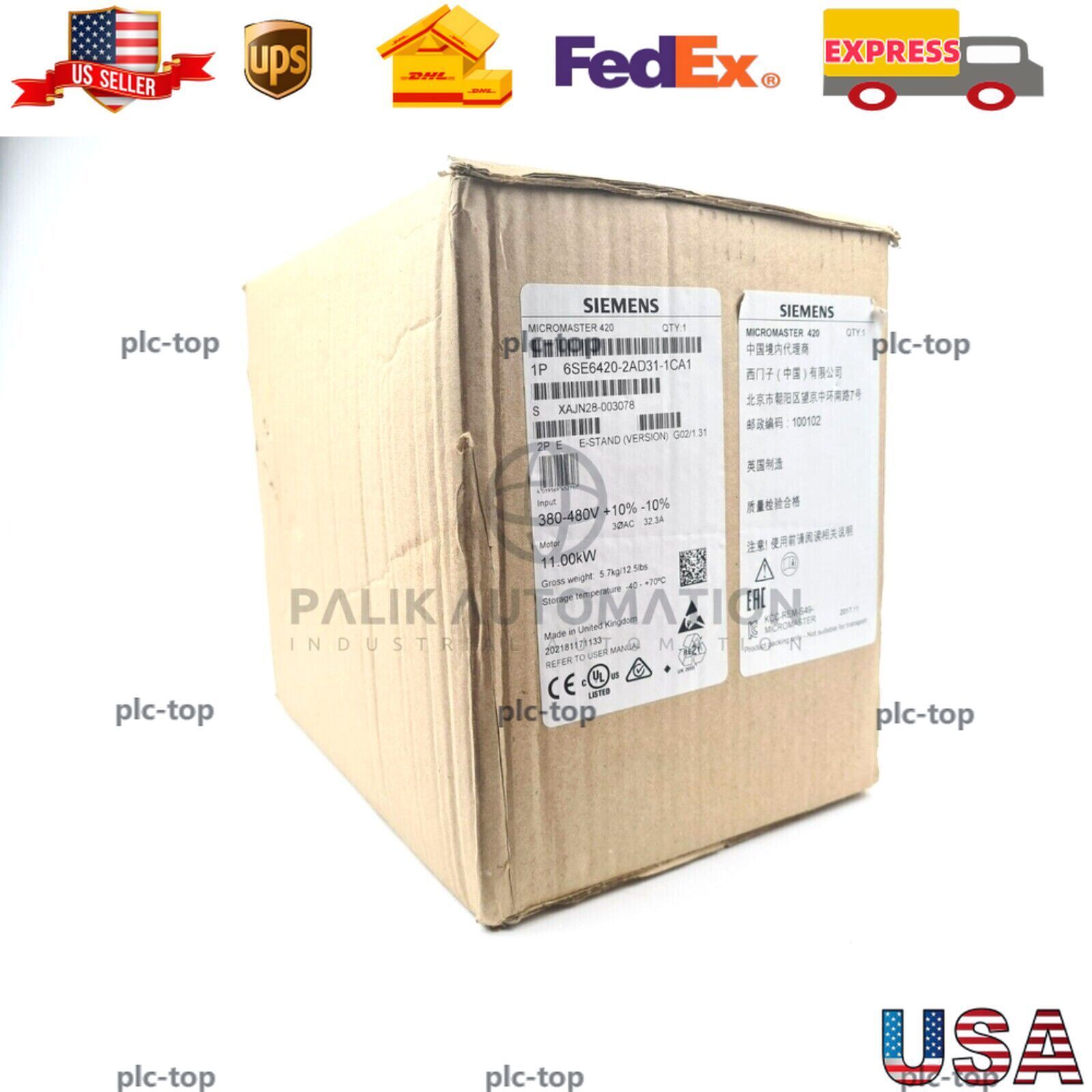 New Siemens 6SE6 420-2AD31-1CA1 6SE6420-2AD31-1CA1 MICROMASTER 420 with Filter