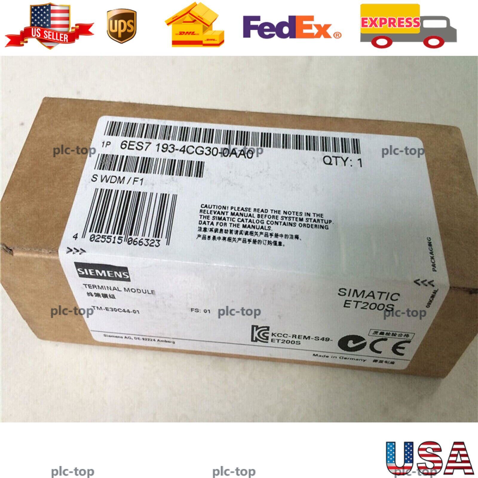 New Siemens 6ES7 193-4CG30-0AA0 6ES7193-4CG30-0AA0 1 terminal module for ET 200S