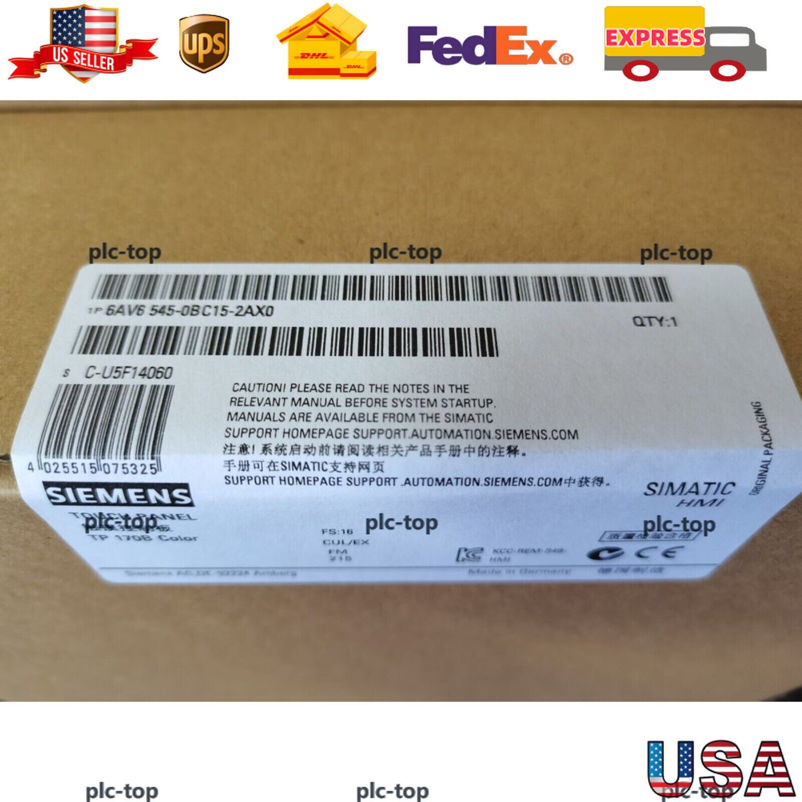 NEW IN BOX SIEMENS HMI TP170B Touch Panel 6AV6545-0BC15-2AX0 6AV6 545-0BC15-2AX0