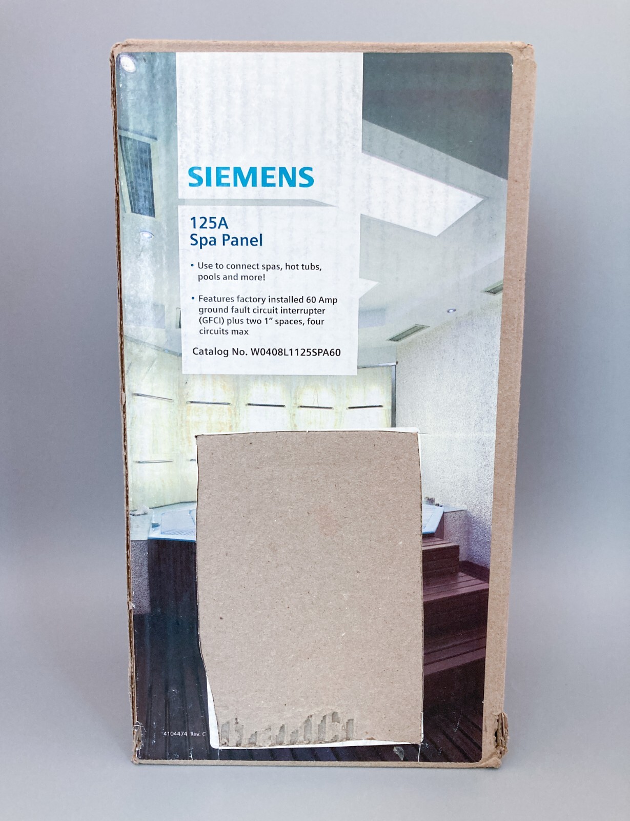 Siemens W0408L1125SPA60 125 Amp, 4-Space, 8-Circuit Main Lug Outdoor Spa Panel