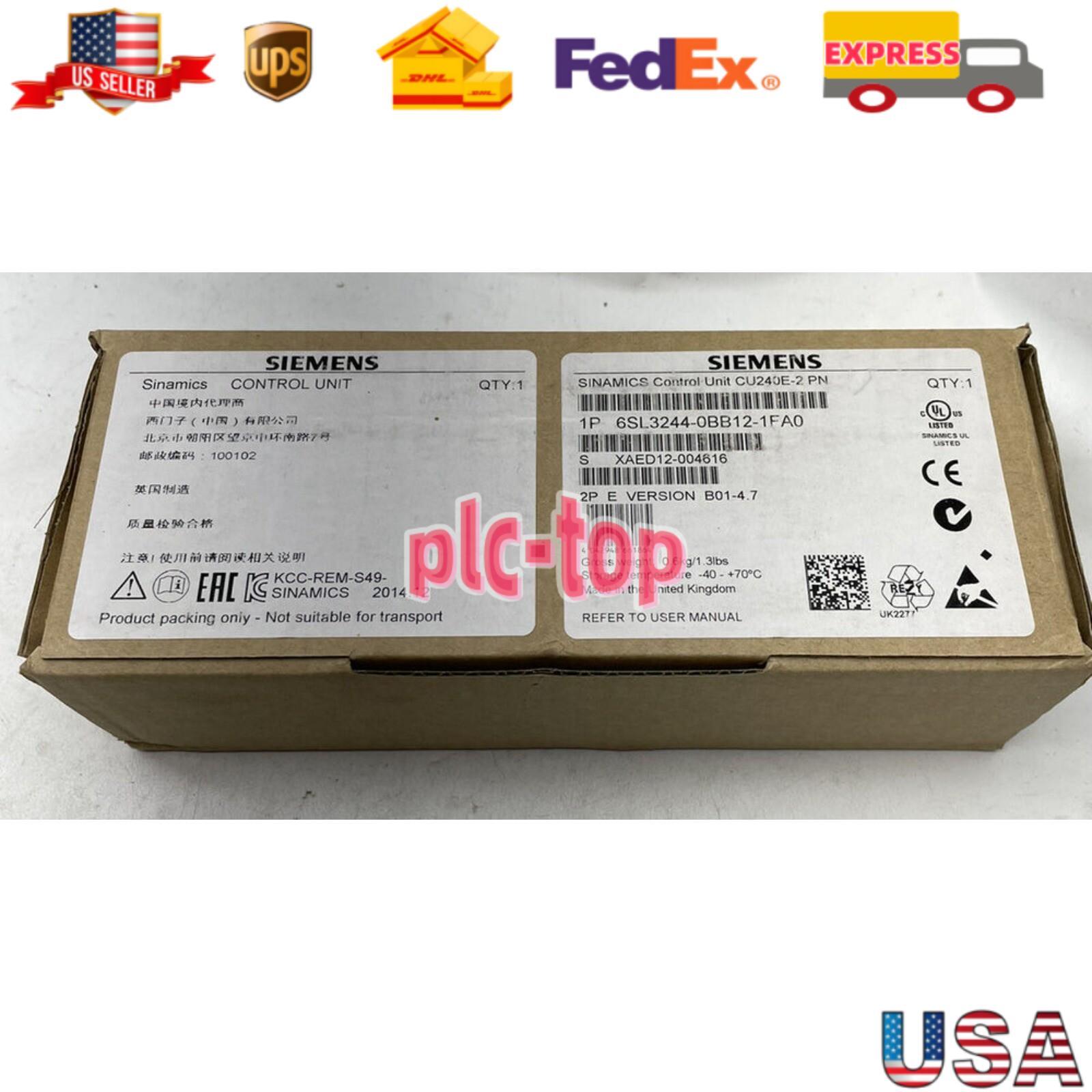 New Siemens 6SL3244-0BB12-1FA0 G120 CONTROL UNIT CU240E-2 PN 6SL3 244-0BB12-1FA0