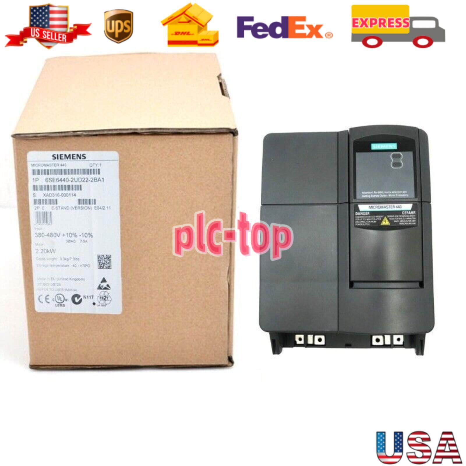 New Siemens 6SE6440-2UC22-2BA1 MICROMASTER440 without filter 6SE6 440-2UC22-2BA1
