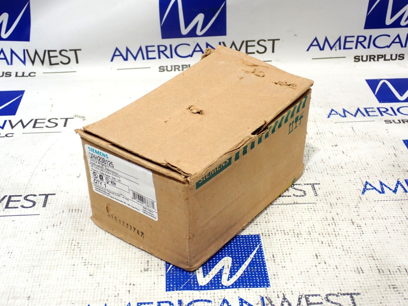 New Siemens QRH23B125 3 Pole 125 Amp 240 Volt 25kA@240V Circuit Breaker