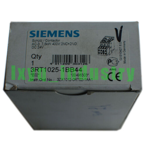 New in box Siemens 3RT1025-1BB44 contactor DC24V 1 year warranty #LI