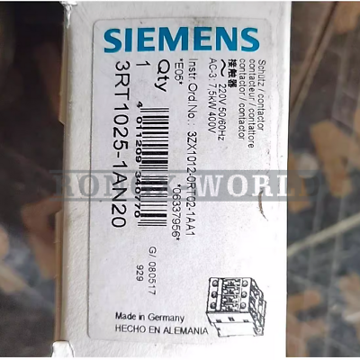 NEW 1PC Siemens 3RT1025-1AN20 220V 50/60HZ Contractor