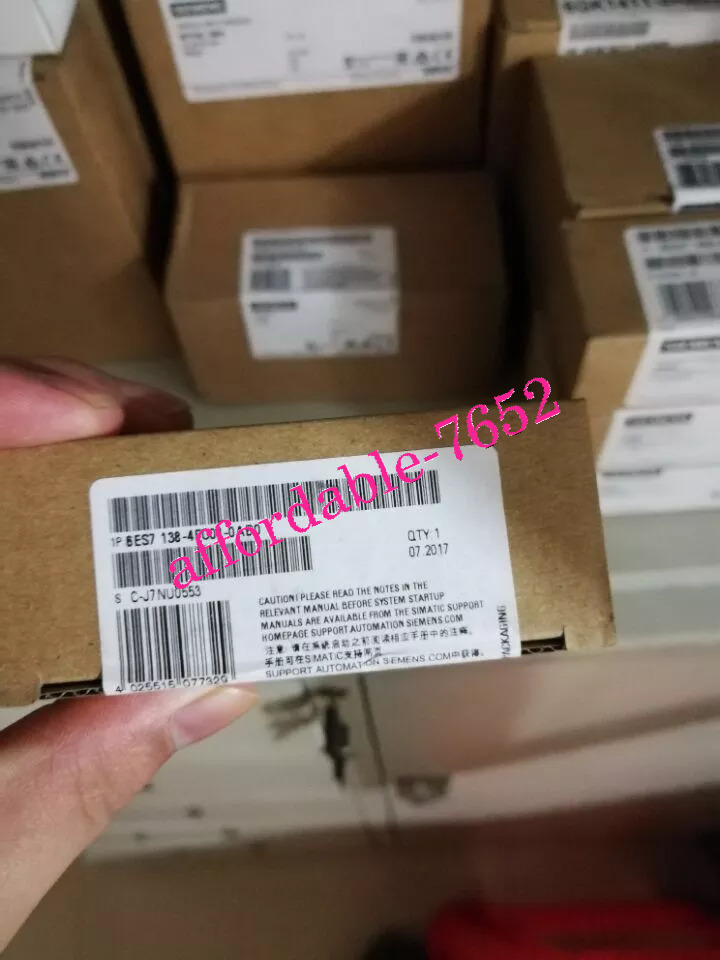 New in Box Siemens 6ES7 138-4FC01-0AB0 6ES7138-4FC01-0AB0 DHL or FedEx