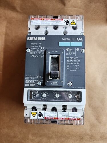 Siemens HFX3P250 Breaker 250A HFGA 3 Phase 250 Amp Circuit Breaker