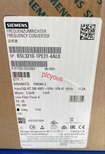 1PC Siemens 6SL3210-1PE21-4AL0 New In Box 6SL3 210-1PE21-4AL0 Expedited Shipping