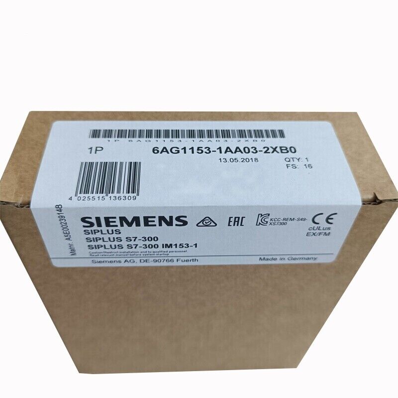 6AG1153-1AA03-2XB0 New Sealed SIEMENS SIPLUS S7-300 6AG1153-1AA03-2XB0-