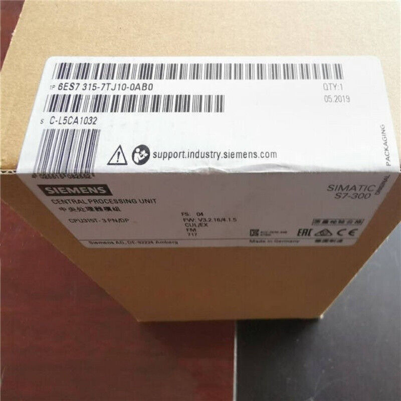 NEW Unopened SIEMENS 6ES7 315-7TJ10-0AB0 Module Free Shipping