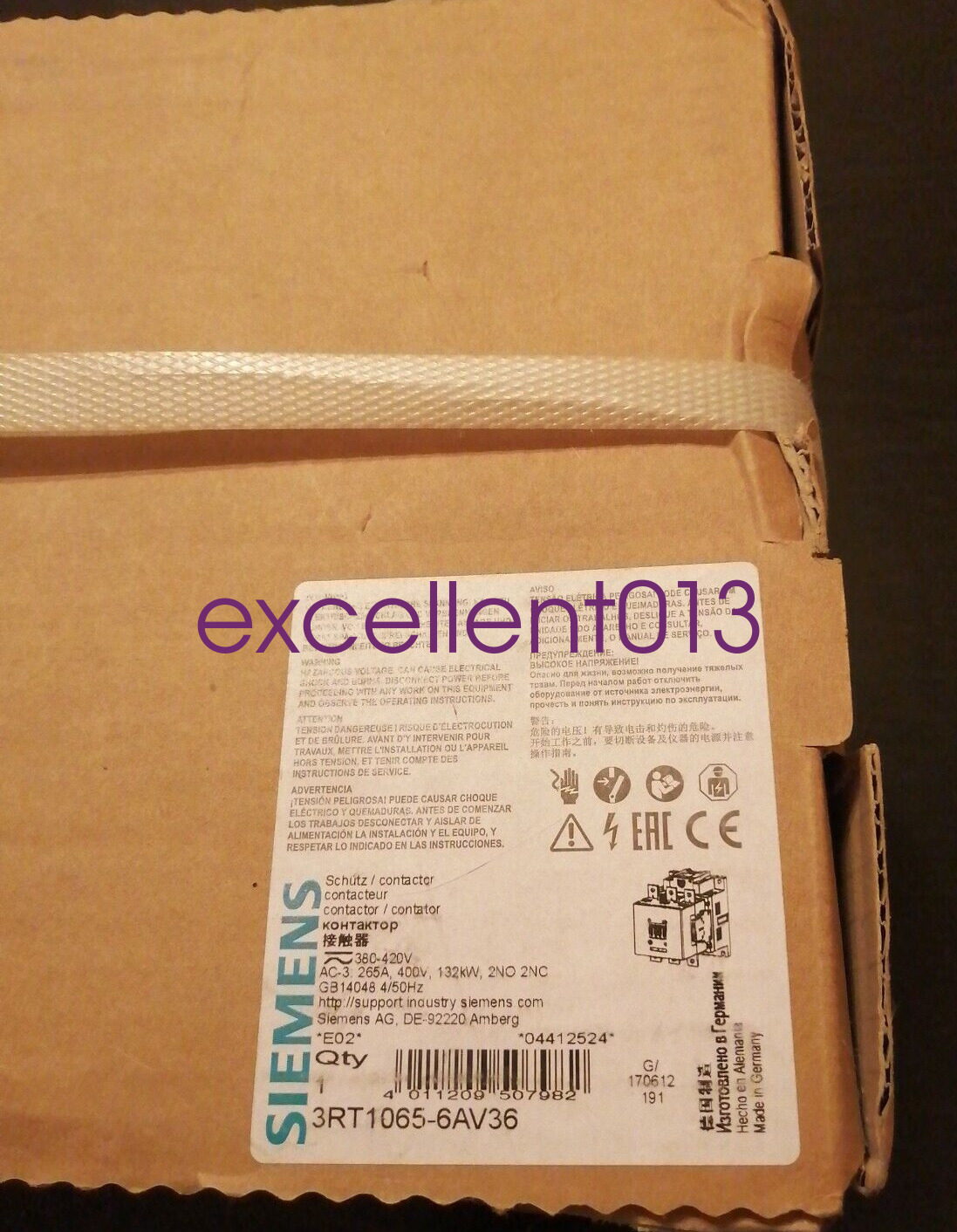 3RT1065-6AV36 1PCS New original Siemens 3RT1 065-6AV36  Fast shipment//