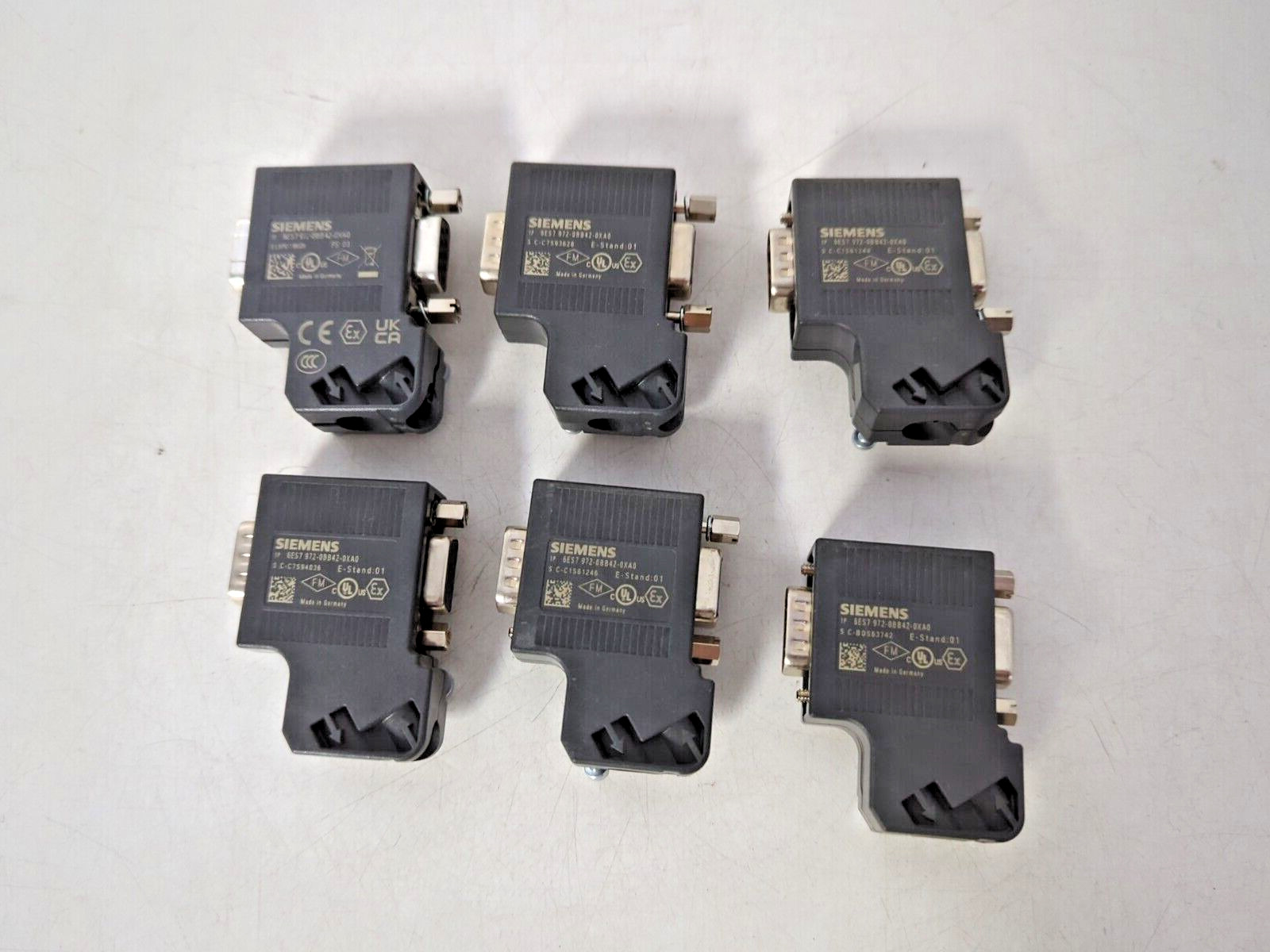 LOT OF 6  SIEMENS 1P 6ES7 972-0BB42-0XA0