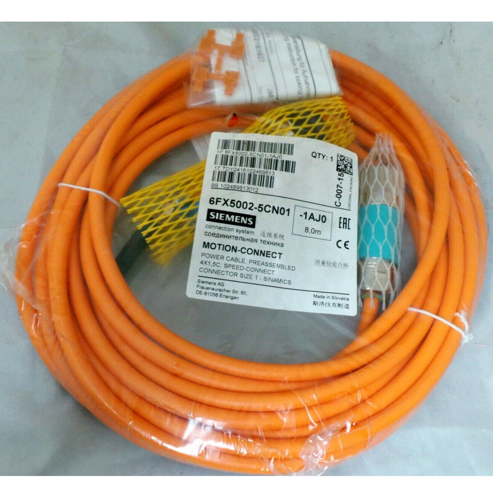 1PC NEW FOR SIEMENS servo cable 6FX5002-5CN01-1AJ0 8M FREE SHIP#XR