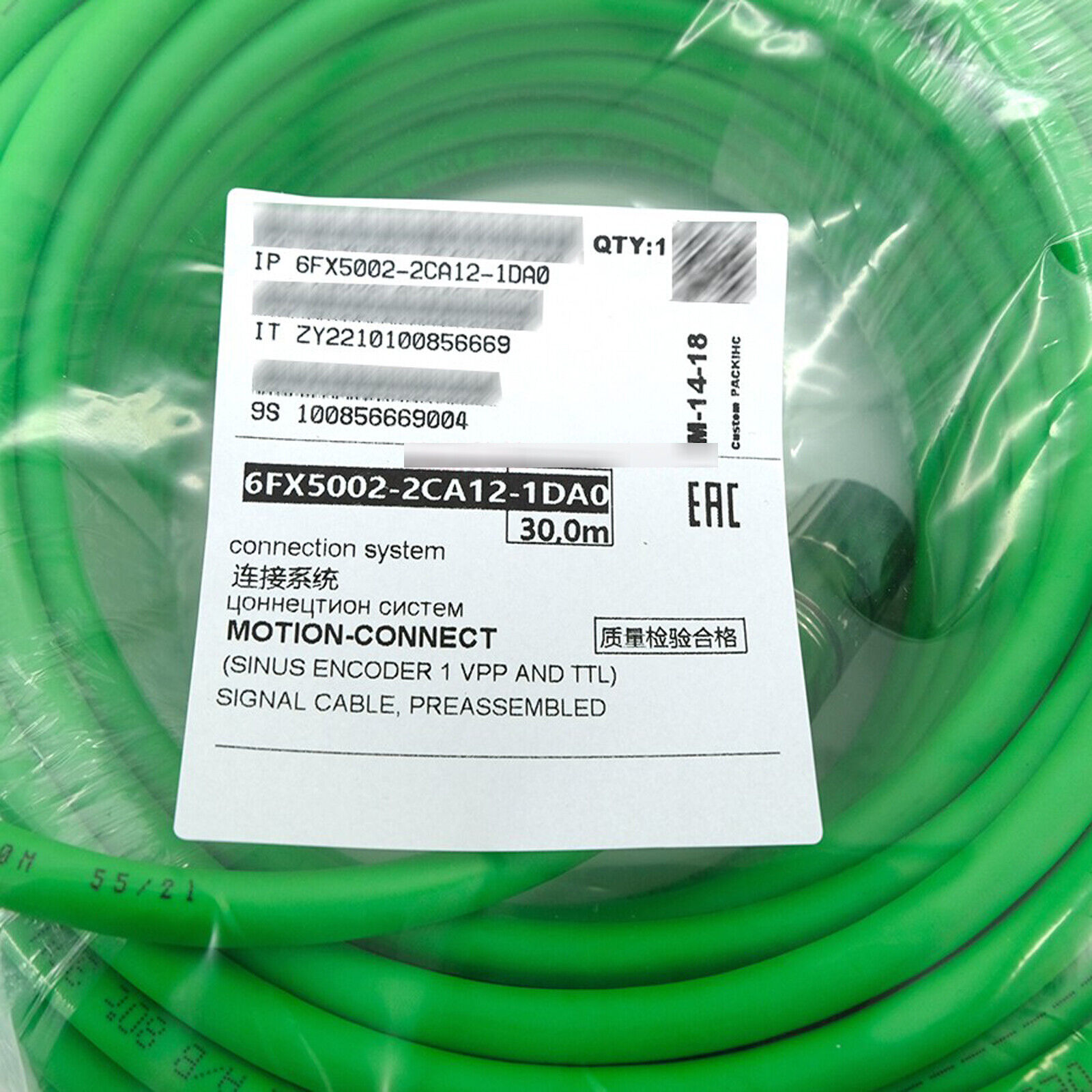 1PCS NEW IN BOX FOR Siemens 6FX5002-2CA12-1DA0 Cable 30m FAST SHIP#XR