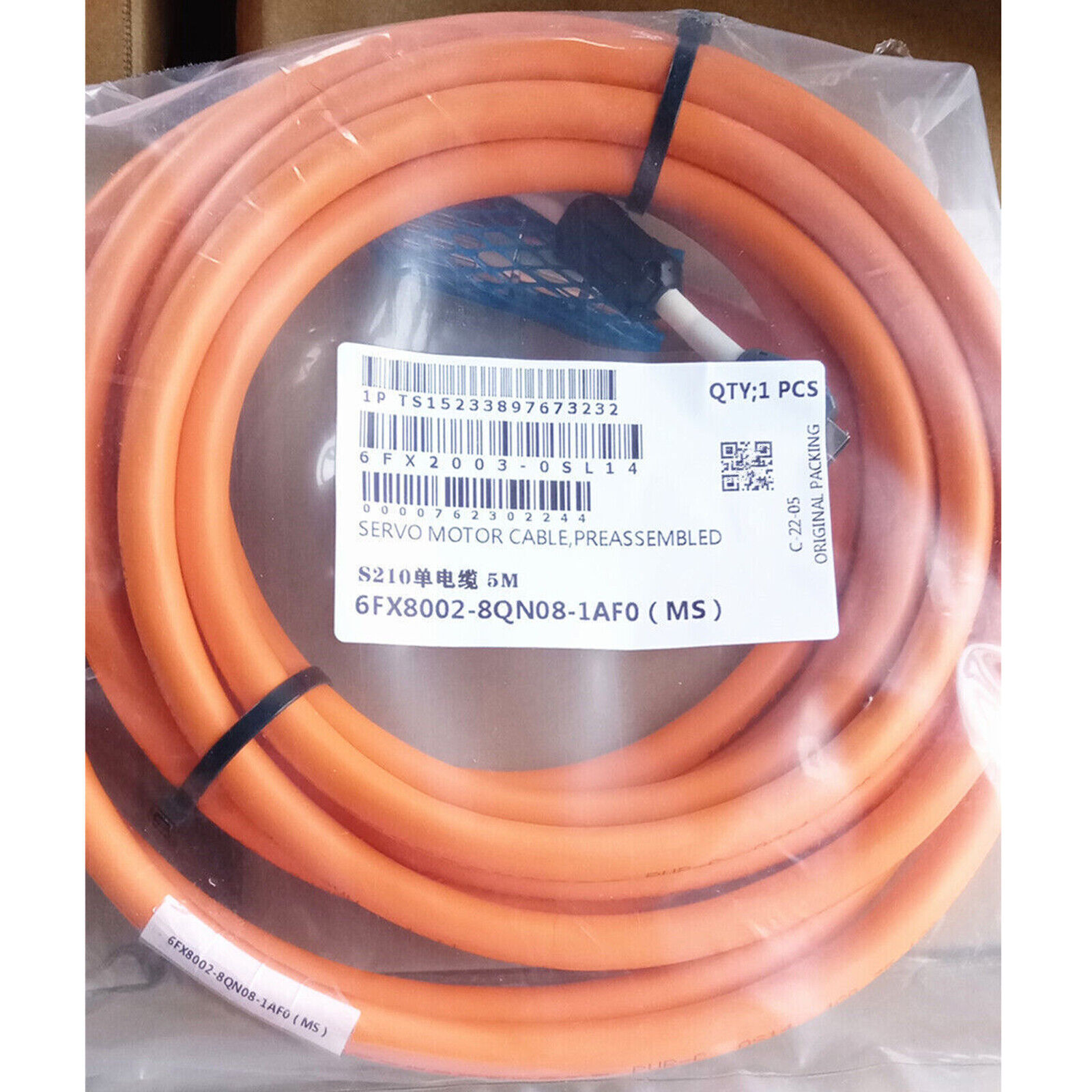1PCS NEW FOR Siemens Servo Cable Wires 6FX8002-8QN08-1AF0 5M FAST SHIP#XR